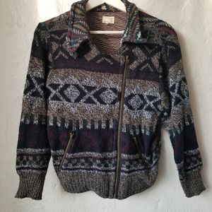 Urban Renewal unique zip up cardigan (L)